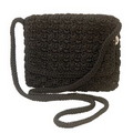The SAK Mini Crochet Crossbody Purse (Black)